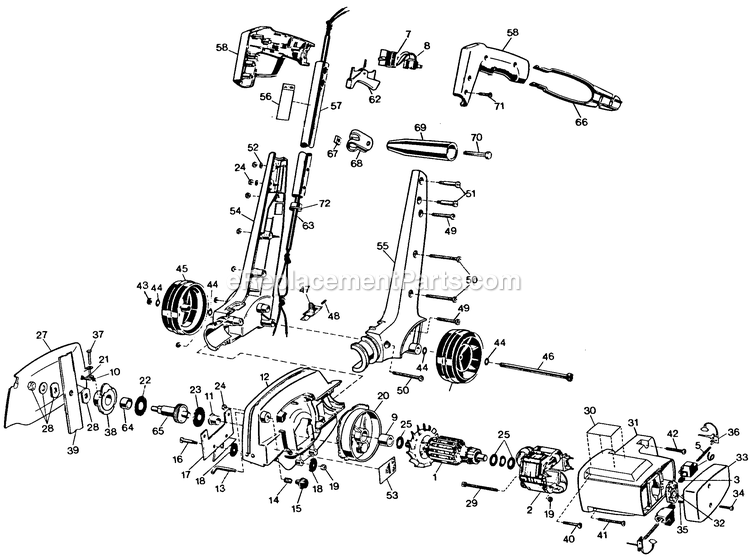 Page A Diagram and Parts List for 8224-SBD Type 5 Black and Decker Trimmer
